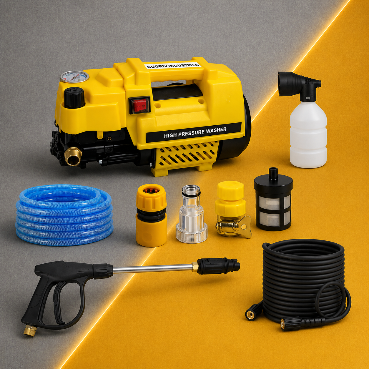 Adjustable Pressure washer with Basic Accessories